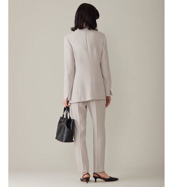 自由区「【セットアップ対応・洗える】トリアセダブルクロステーラード ジャケット」|テーラードジャケット|