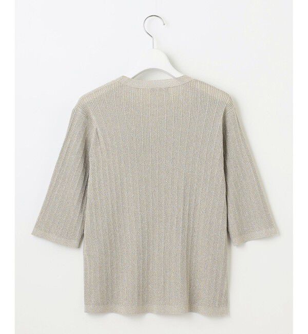 自由区「【カタログ掲載・アンサンブル対応・洗える】グリッターリブプルオーバー ニット」|ニット・セーター|