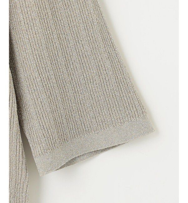 自由区「【カタログ掲載・アンサンブル対応・洗える】グリッターリブプルオーバー ニット」|ニット・セーター|