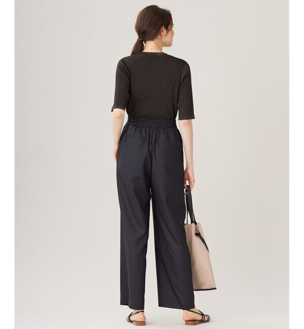 自由区「【カタログ掲載・アンサンブル対応・洗える】グリッターリブプルオーバー ニット」|ニット・セーター|