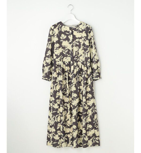 自由区「バイカラーフラワープリント ワンピース」|ワンピース|