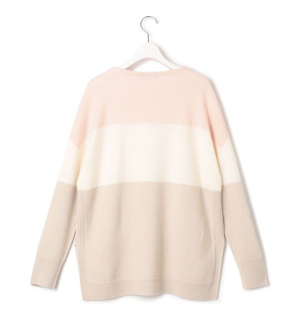 23区「【洗える】ウールカシミヤ カラーブロック ニット」|ニット・セーター|