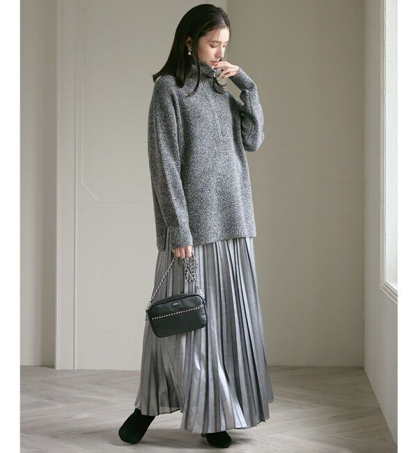 23区「ホイルプリントプリーツ スカート」|スカート|