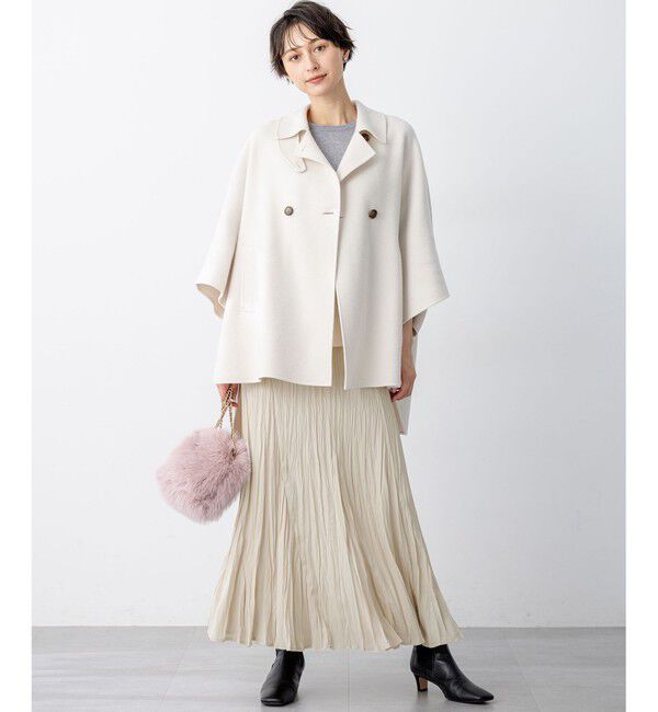 23区「【洗える】クラッシュ プリーツ ジョーゼット スカート」|スカート|