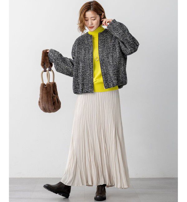 23区「【洗える】クラッシュ プリーツ ジョーゼット スカート」|スカート|