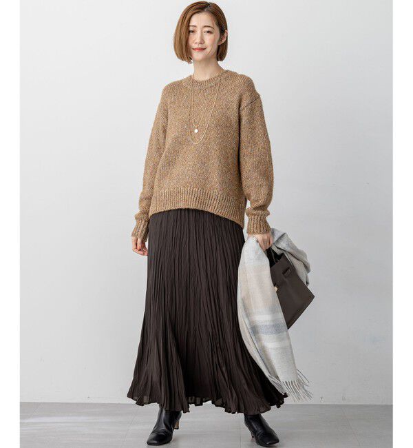 23区「【洗える】クラッシュ プリーツ ジョーゼット スカート」|スカート|