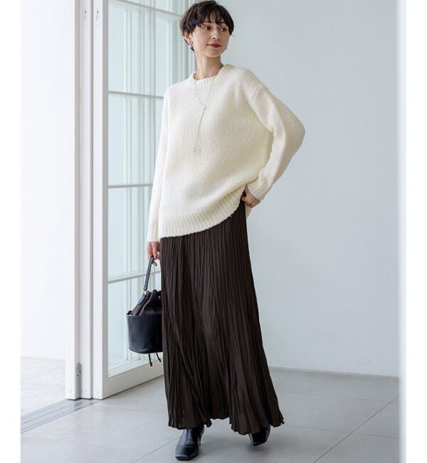 23区「【洗える】クラッシュ プリーツ ジョーゼット スカート」|スカート|