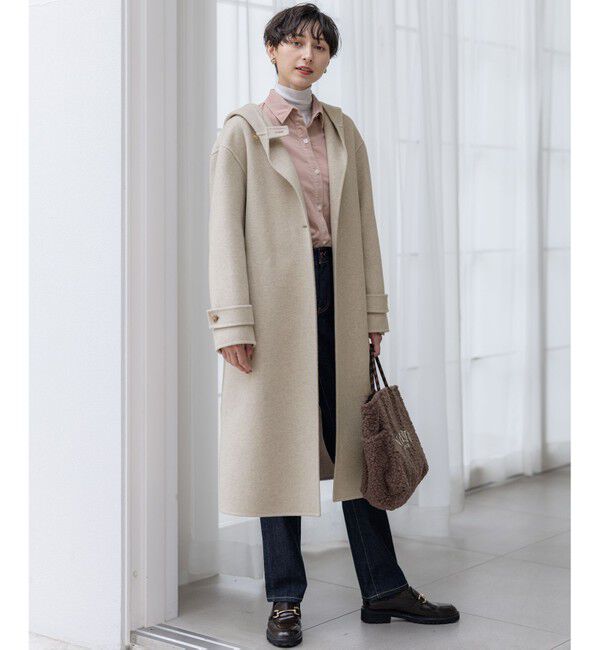 23区「【滝沢眞規子さん着用/VERY掲載】MANTECOPureリバー フード ロングコート」|その他|