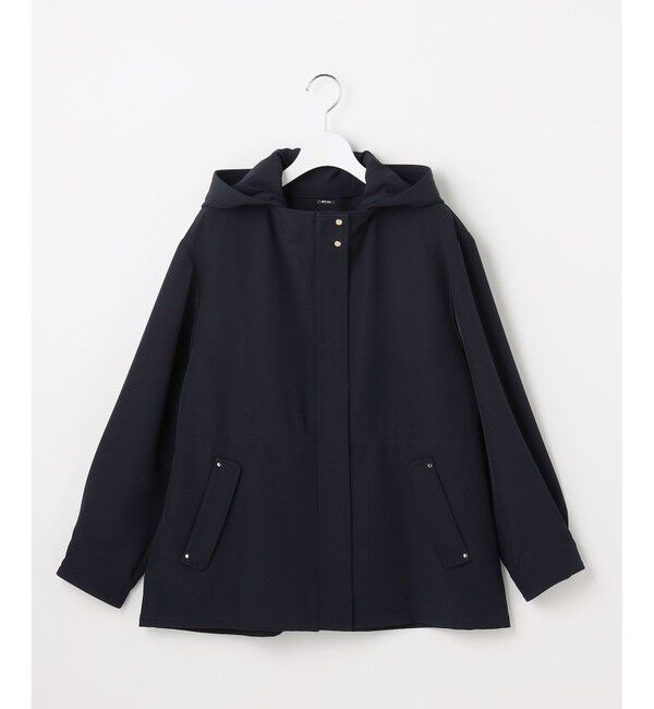 ANY SIS「【2WAY】エレカジストレッチ フーデットハーフ アウター」|その他|ネイビー系