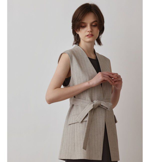 Diagram「ストライプノーカラージレ」|ベスト・ジレ|