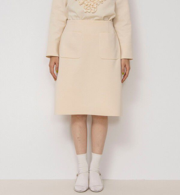 NOLLEY'S「《セットアップ対応》《手洗い可能》ニットミニスカート」|台形|