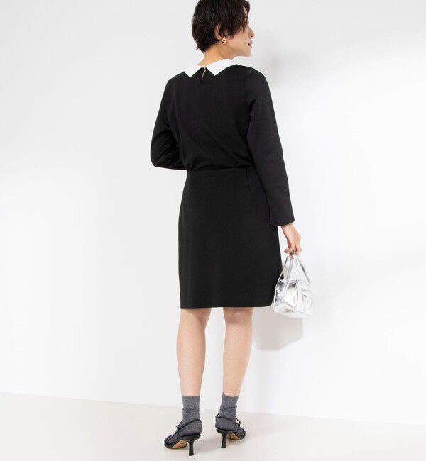 NOLLEY'S「《セットアップ対応》《手洗い可能》ニットミニスカート」|台形|