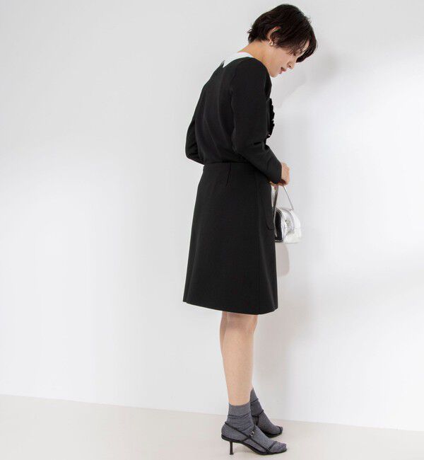 NOLLEY'S「《セットアップ対応》《手洗い可能》ニットミニスカート」|台形|