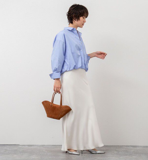 NOLLEY'S sophi「【追加】《オールシーズン対応》ウォッシャブルマットサテンナロースカート」|スカート|