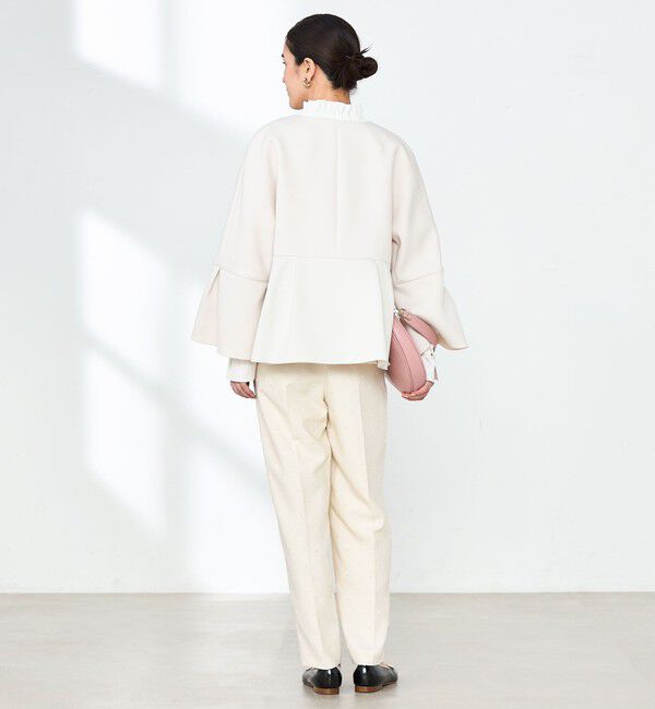 NOLLEY'S「《セットアップ対応》ウォッシャブルドットツッキリツータックテーパードパンツ」|その他|