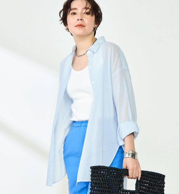 NOLLEY'S「◇【WEB限定】MY STANDARD シアーシャツ」|シャツ・ブラウス|