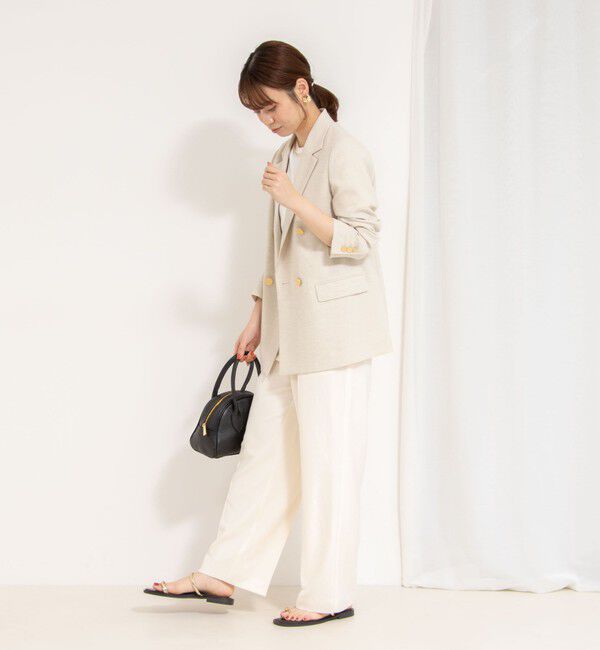 NOLLEY'S「【PR林☆別注カラーあり】ウォッシャブルツイルストレッチ愛されワイドパンツ」|その他|