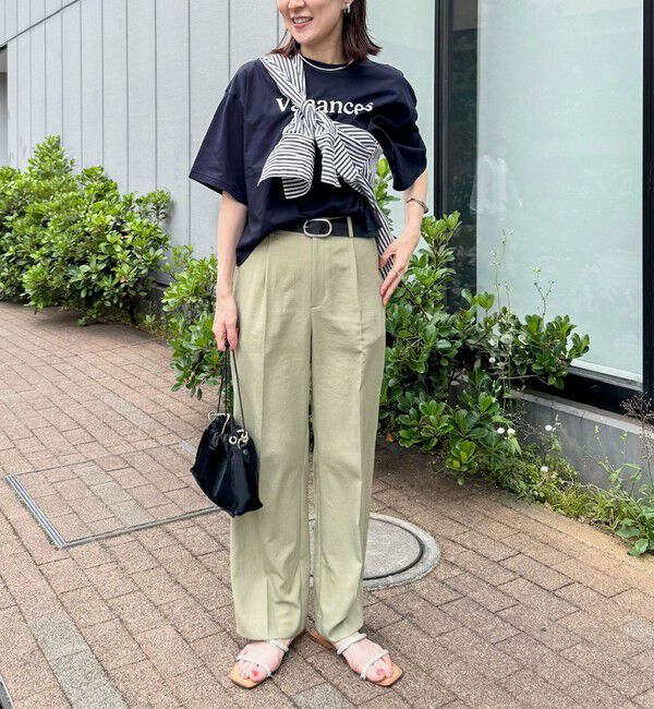 NOLLEY'S「【PR林☆別注カラーあり】ウォッシャブルツイルストレッチ愛されワイドパンツ」|その他|