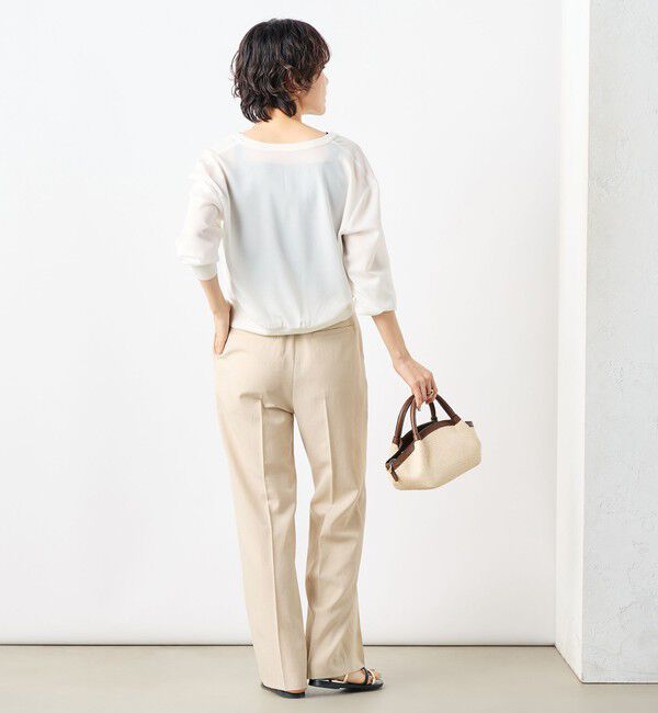 NOLLEY'S「【PR林☆別注カラーあり】ウォッシャブルツイルストレッチ愛されワイドパンツ」|その他|