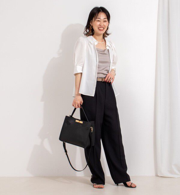 NOLLEY'S「【PR林☆別注カラーあり】ウォッシャブルツイルストレッチ愛されワイドパンツ」|その他|