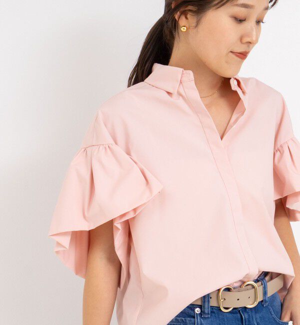 NOLLEY'S「ラッフルスリーブブラウス」|シャツ・ブラウス|