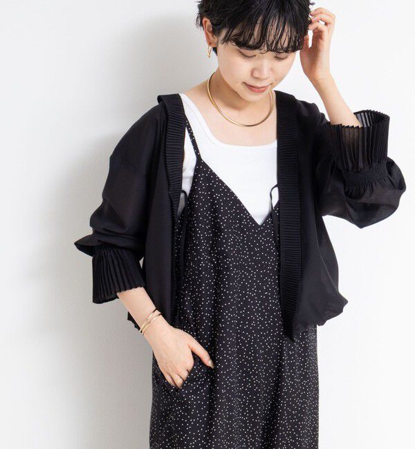 Rie Miller「ウォッシャブルシーチングプリントオールインワン」|オールインワン|