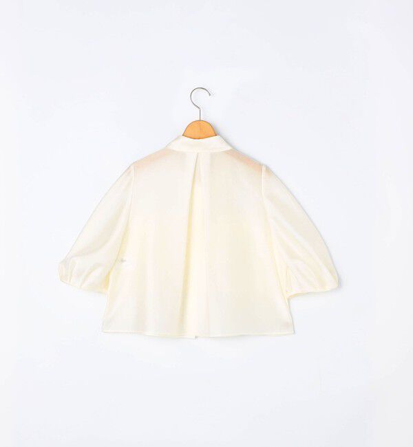 NOLLEY'S「シアーシルキーパール釦フリルブラウス」|シャツ・ブラウス|