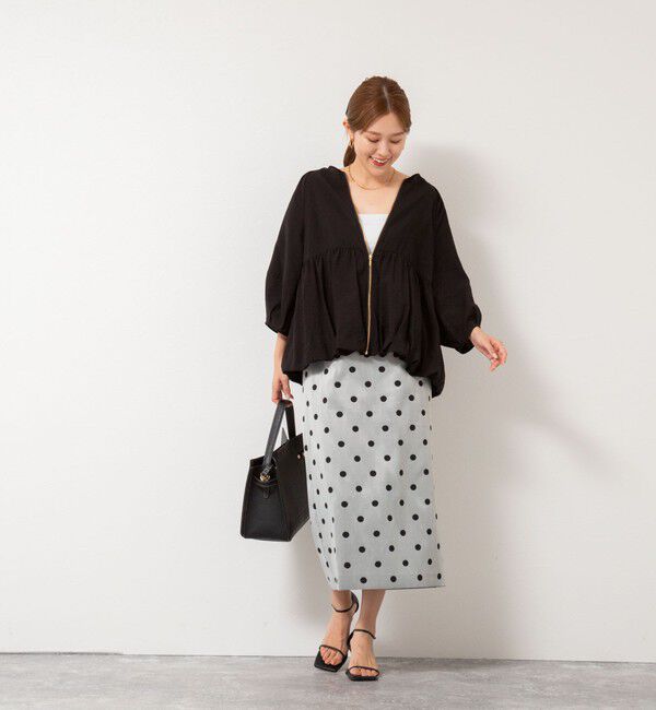 NOLLEY'S「ペプラムバルーンライトブルゾン」|ブルゾン・スタジャン|