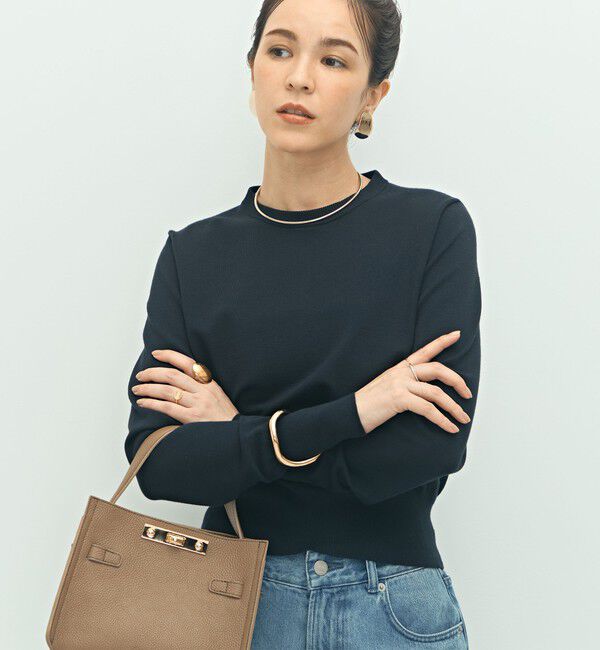 NOLLEY'S「《手洗い可能》襟レース2WAYプルオーバーニット」|ニット・セーター|