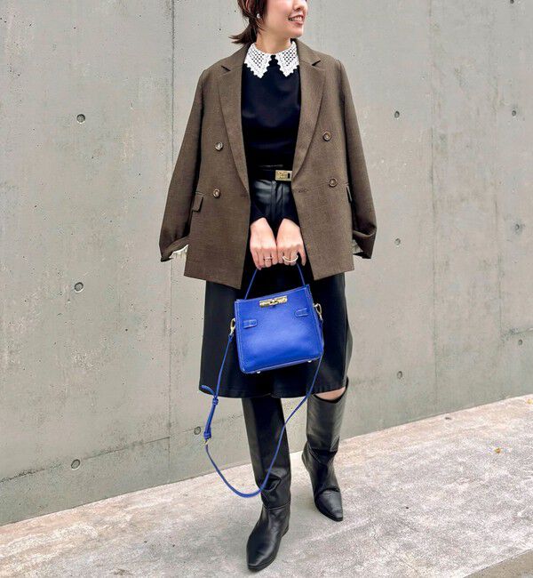 NOLLEY'S「《手洗い可能》襟レース2WAYプルオーバーニット」|ニット・セーター|