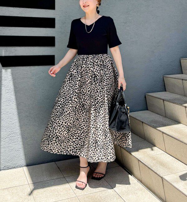 NOLLEY'S sophi「ウォッシャブルカット&times;タフタドッキングワンピース」|ワンピース|ブラック系その他