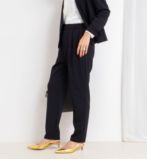 NOLLEY'S sophi「《セットアップ対応》ウォッシャブルカットジョーゼットテーパードパンツ」|その他|