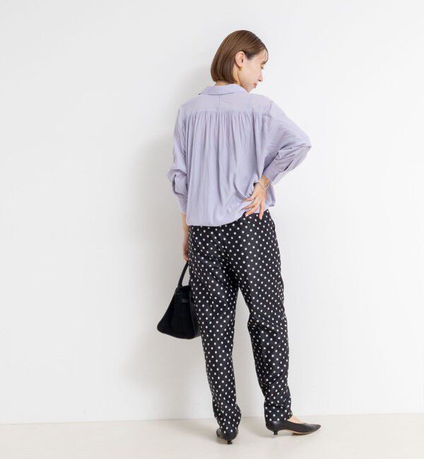 NOLLEY'S sophi「ウォッシャブル割繊プルオーバーシャツ」|シャツ・ブラウス|