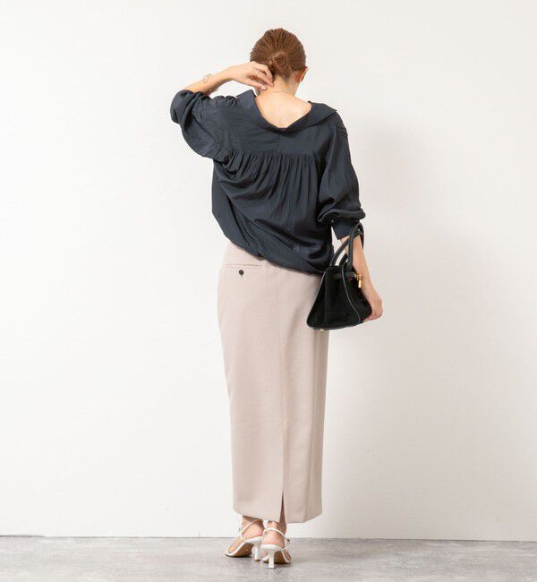 NOLLEY'S sophi「ウォッシャブル割繊プルオーバーシャツ」|シャツ・ブラウス|