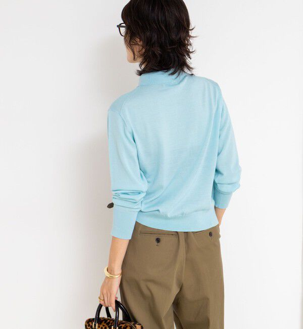 NOLLEY'S「《手洗い可能》16Gマレー襟付きカーディガン」|カーディガン|