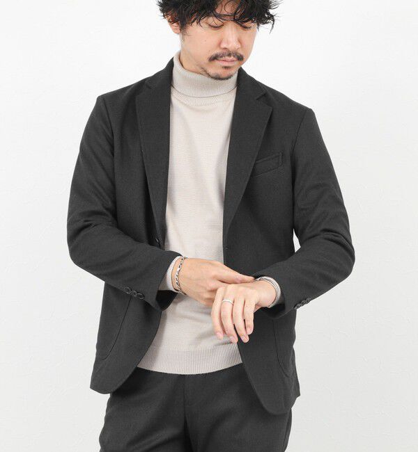 NOLLEY'S goodman「《セットアップ対応》【Active Jersey】ホームスパン ストレッチイージーJK」|テーラードジャケット|