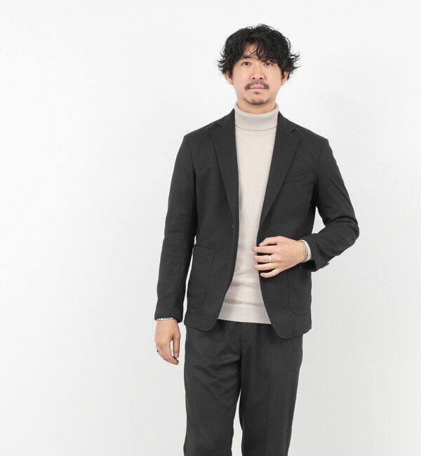 NOLLEY'S goodman「《セットアップ対応》【Active Jersey】ホームスパン ストレッチイージーJK」|テーラードジャケット|