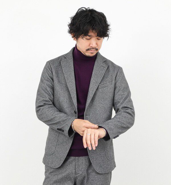 NOLLEY'S goodman「《セットアップ対応》【Active Jersey】ホームスパン ストレッチイージーJK」|テーラードジャケット|