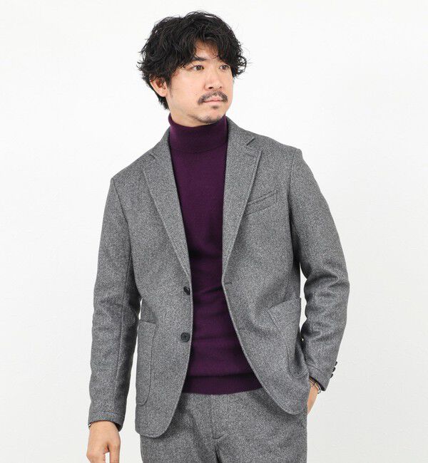 NOLLEY'S goodman「《セットアップ対応》【Active Jersey】ホームスパン ストレッチイージーJK」|テーラードジャケット|