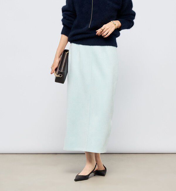 NOLLEY'S sophi「ウォッシャブルスエードダンボールタイトスカート」|タイト|