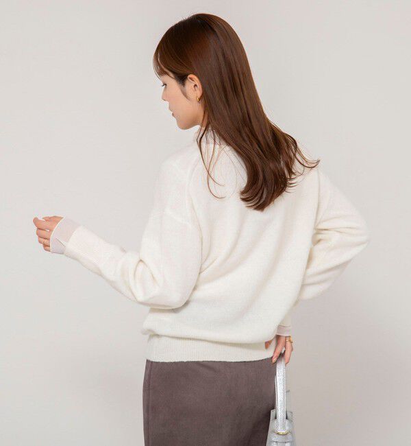 NOLLEY'S sophi「《手洗い可能》アルパカ混Vネックプルオーバー」|ニット・セーター|