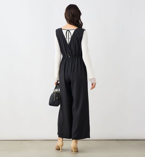 NOLLEY'S sophi「ウォッシャブルバックサテンサロペット」|オールインワン|