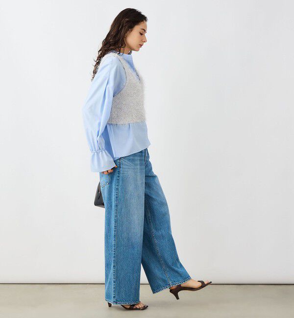 NOLLEY'S sophi「《手洗い可能》ラメシャギー2WAYビスチェ」|ニット・セーター|