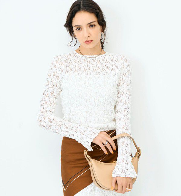 NOLLEY'S sophi「ウォッシャブルストレッチレース両前カーディガン」|カーディガン|