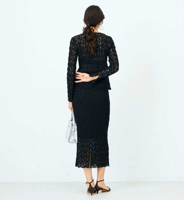 NOLLEY'S sophi「ウォッシャブルストレッチレース両前カーディガン」|カーディガン|