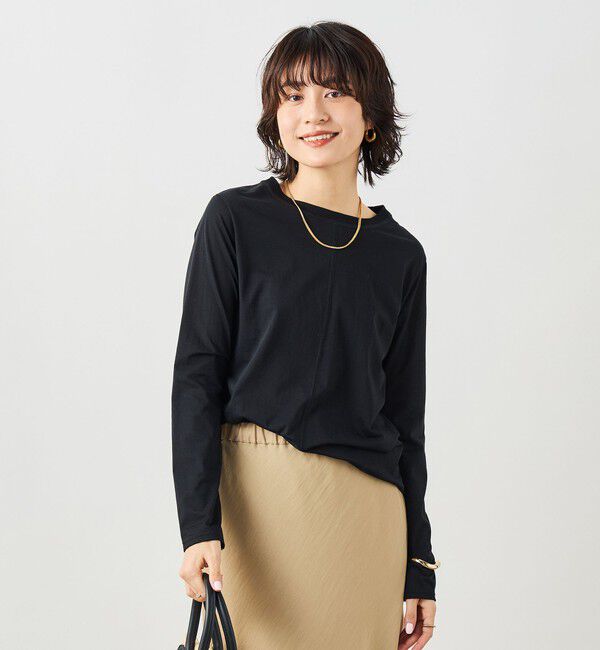 NOLLEY'S「ウォッシャブル綿ナイロンシアーロンＴ」|Tシャツ・カットソー|