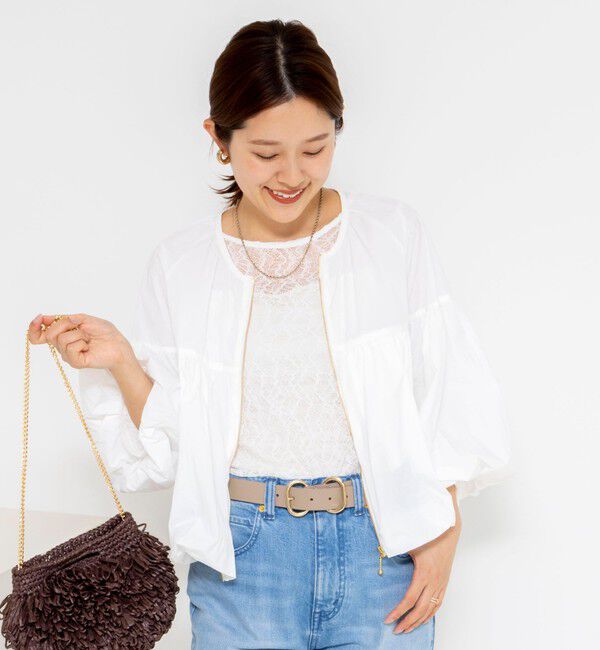 NOLLEY'S「ウォッシャブル撥水ポケッタブルボリュームブルゾン」|ブルゾン・スタジャン|