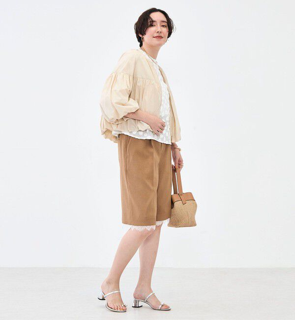 NOLLEY'S「ウォッシャブル撥水ポケッタブルボリュームブルゾン」|ブルゾン・スタジャン|