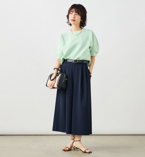 NOLLEY'S「《手洗い可能》ホールガーメントパフスリーブニットＴ」|ニット・セーター|