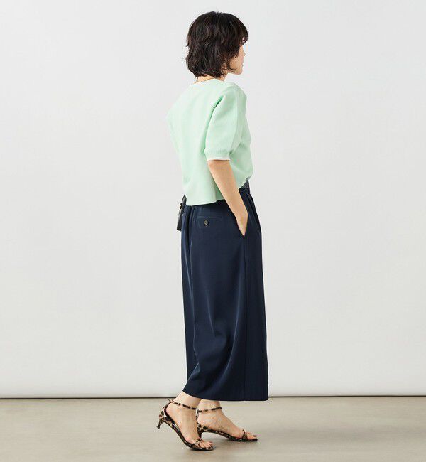 NOLLEY'S「《手洗い可能》ホールガーメントパフスリーブニットＴ」|ニット・セーター|